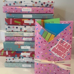 A Year Of Reading Mystery Book Box - 12 Month Blind Date With A Book Subscription, Personalized Reading Gift for Book Lovers image 19