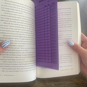 Reading Log Bookmark – Vintage Library Card Style • Book Tracker • Book Lover Gift • Undated, double sided, many colors to choose from