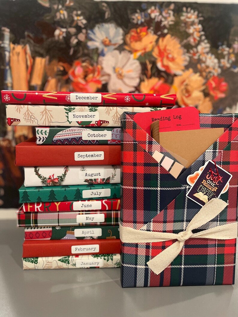 A Year Of Reading Mystery Book Box - 12 Month Blind Date With A Book Subscription, Personalized Reading Gift for Book Lovers image 14