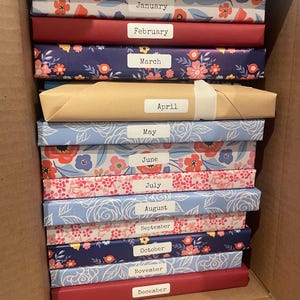 12-Month Blind Date Book Box – Year of Reading Subscription, Mystery Monthly Book Gift, Book Club Box for Readers