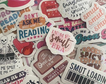 Smut Spicy Romance Book Lover Stickers