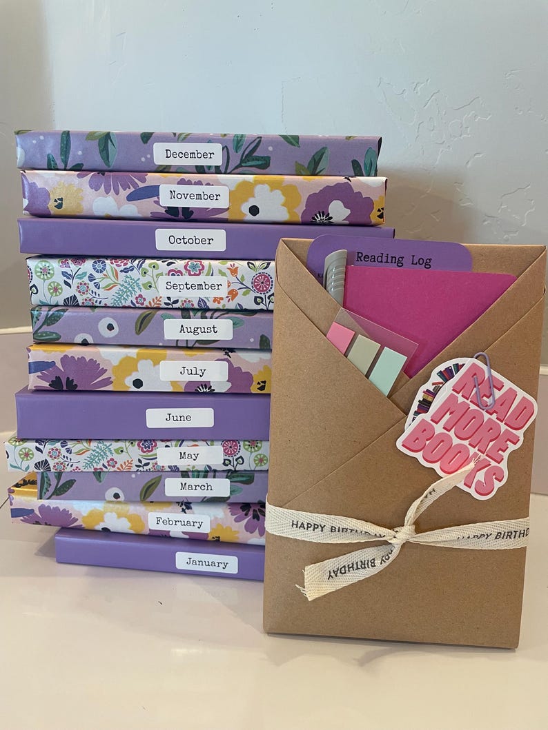 A Year Of Reading Mystery Book Box - 12 Month Blind Date With A Book Subscription, Personalized Reading Gift for Book Lovers image 17