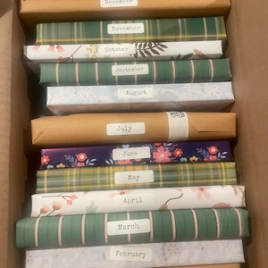 A Year Of Reading Mystery Book Box - 12 Month Blind Date With A Book Subscription, Personalized Reading Gift for Book Lovers image 13