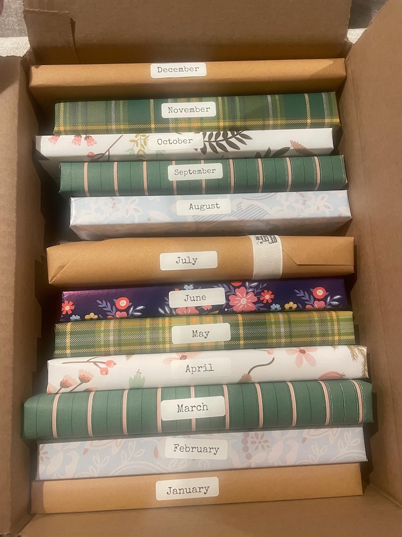 A Year Of Reading Mystery Book Box - 12 Month Blind Date With A Book Subscription, Personalized Reading Gift for Book Lovers image 13