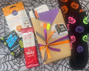 Spooky Halloween Blind Date With a Book Gift Set: Mystery Reading Box