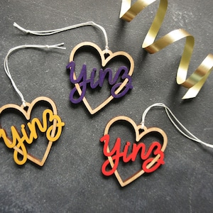 Yinz Heart Christmas Ornament - Choose your color! | Christmas Ornament | Housewarming Gift | Christmas Gift | Pittsburgh Heart