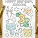 see more listings in the Birthday Coloring Sheets section