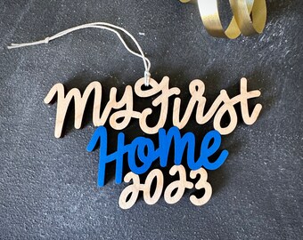 Choose your year and color! | My First Home Christmas Ornament | Christmas Ornament | Housewarming Gift | Christmas Gift | First House