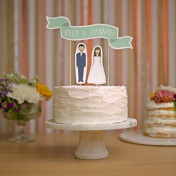 wedding cake topper custom