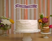 Custom Cake Banner No. 1 - Wedding Cake Topper