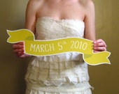 Custom Large Banner No. 2 Wedding Photo Prop