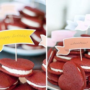 DIY banderas imprimibles / etiquetas - colores personalizados