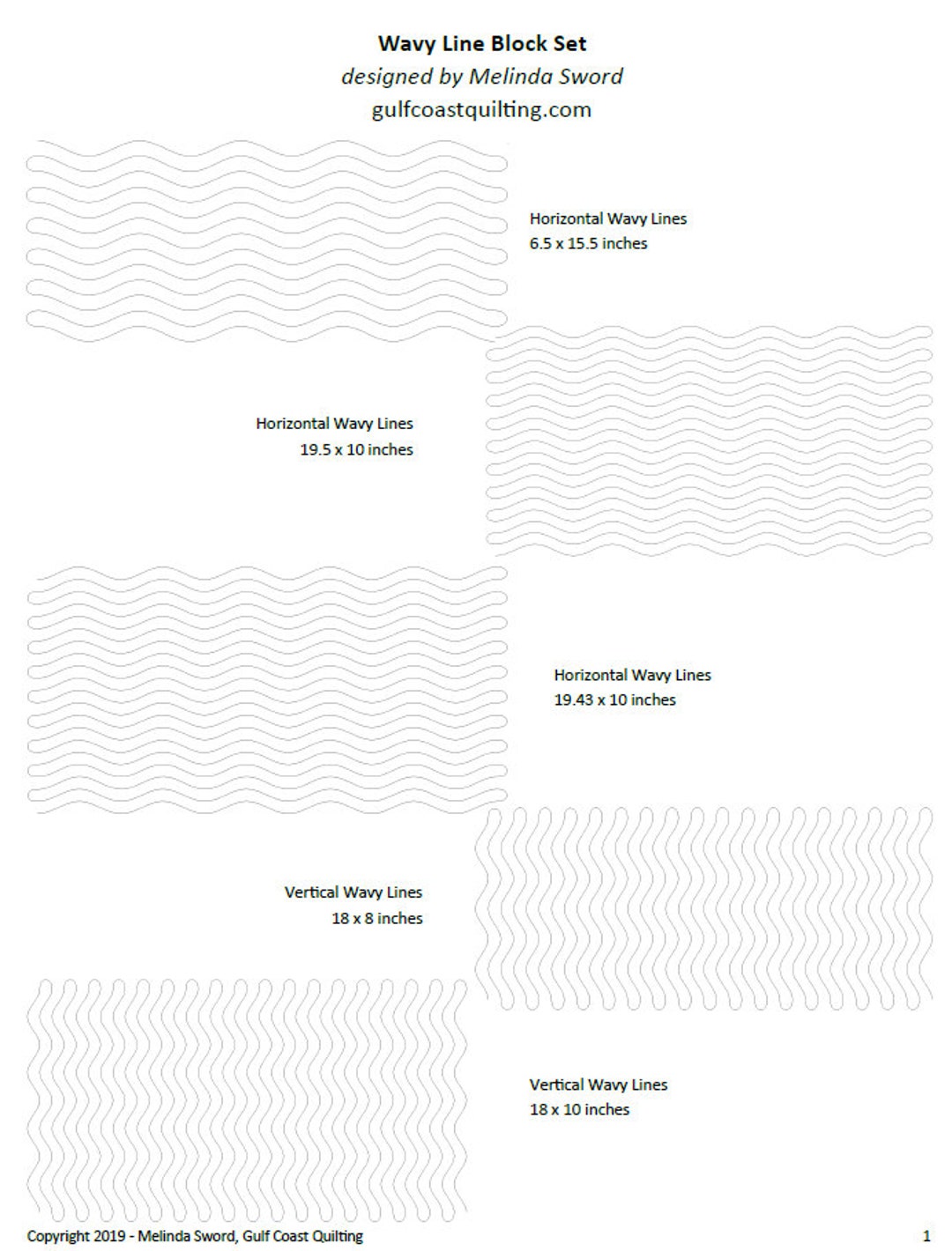 Wave Block Line Wavy Line Block Set - Etsy