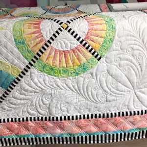 La Vie Est Belle Digital Quilting Design