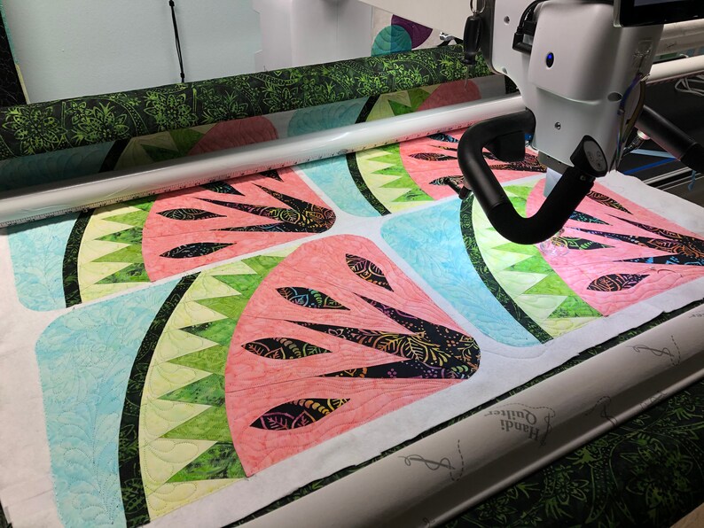 Watermelon Placemats Judy Niemeyer Design Digital Quilting Etsy