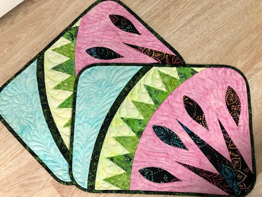 Watermelon Placemats, Judy Niemeyer Design, Digital Quilting File