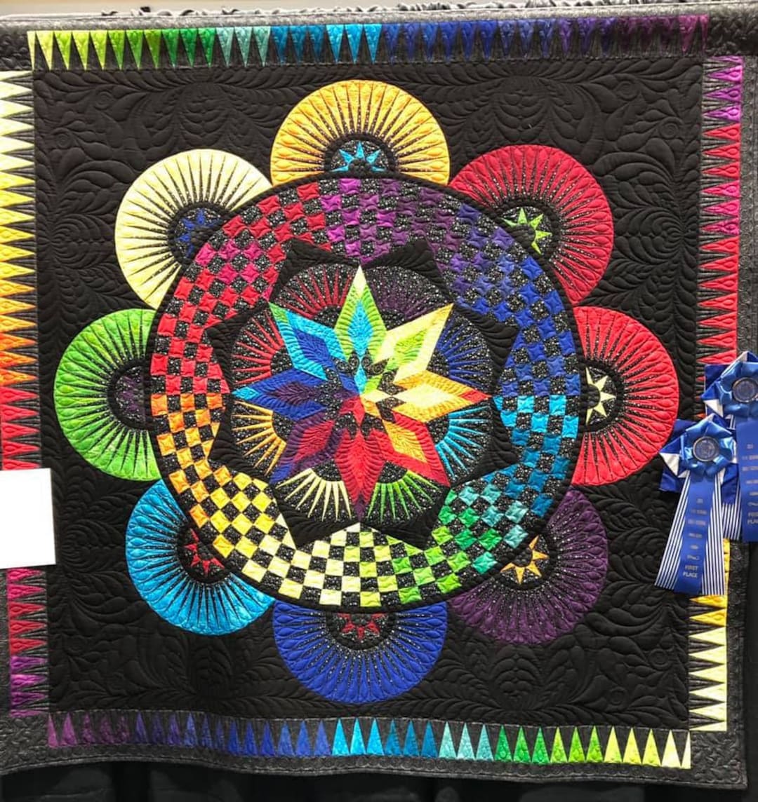 Circle of Life Background Digital Quilting File, Jacqueline De Jonge ...