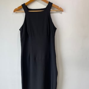 Claude Montana Black Body Con Dress