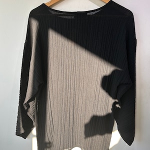 Vintage Zoran Textured Black Shirt