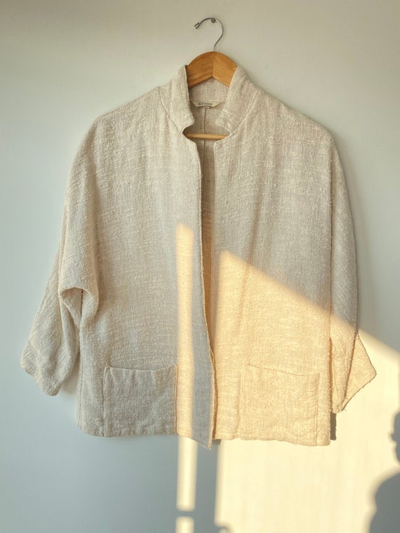 Vintage Ashley Brooke Nubby Linen Blazer - image 1