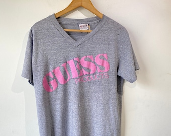Vintage Guess Products Grey Tee