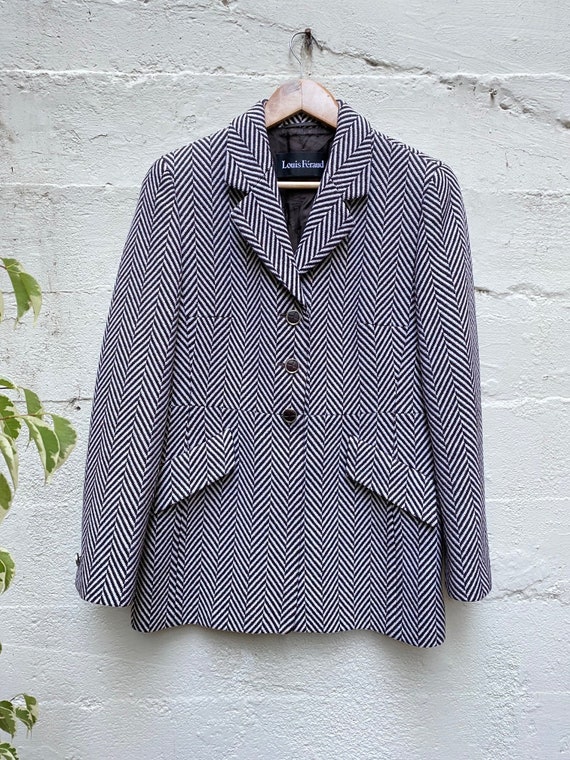 Vintage Louis Feraud Op Art Blazer