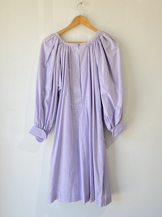 Vintage Lavender Puff Sleeve Dress