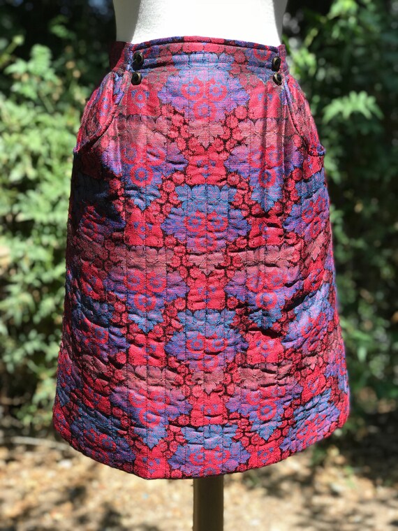 Vintage Emanuel Ungaro Butterfly Print Quilted Ski