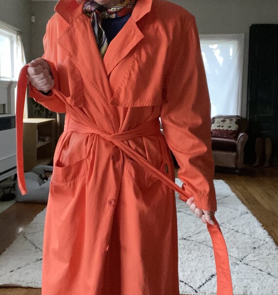 Vintage Bis Bis Orange Sherbet Raincoat