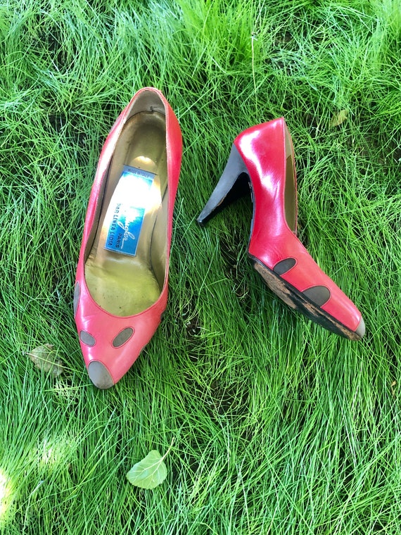 Vintage Thierry Mugler Ladybug Heels - image 1