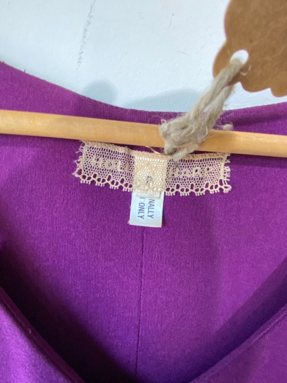 Vintage Holly Harp Purple Tiered Dress - image 8