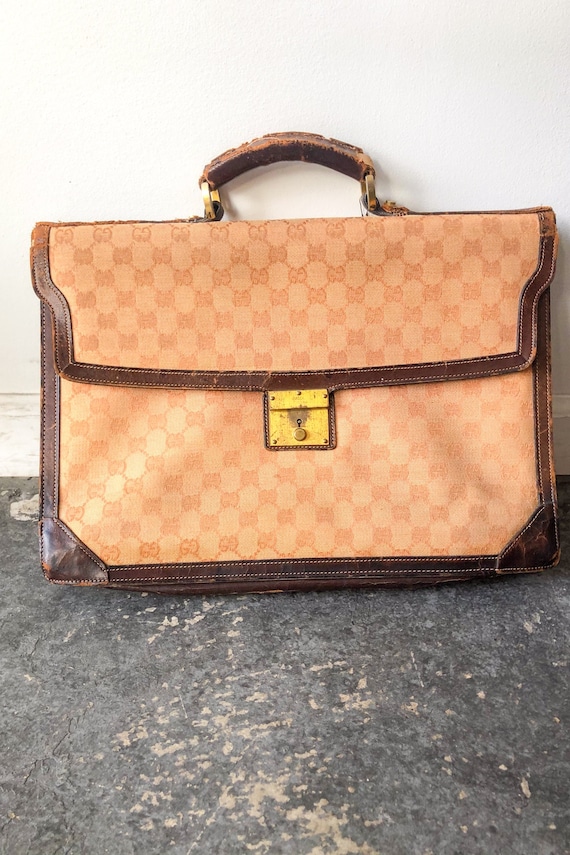 Vintage gucci briefcase bag sale