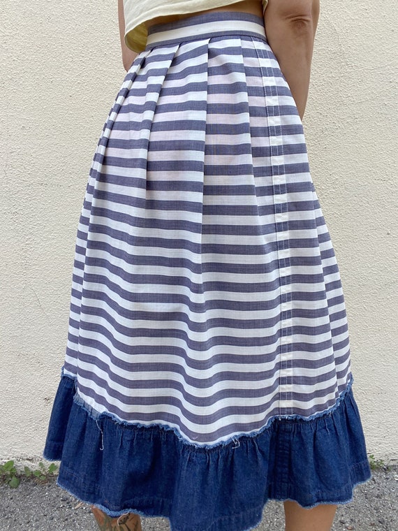 Comme De Garcons Striped Cotton Skirt - image 4