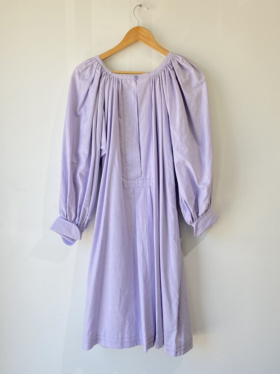 Vintage Lavender Puff Sleeve Dress