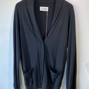 Martin Margiela MM6 Black Cardigan Sweatshirt