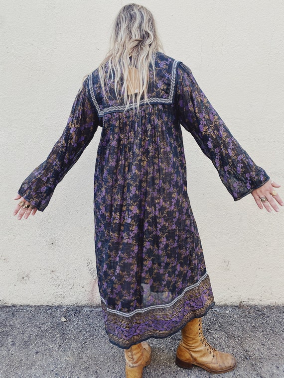 Embroidered Cotton Indian Dress