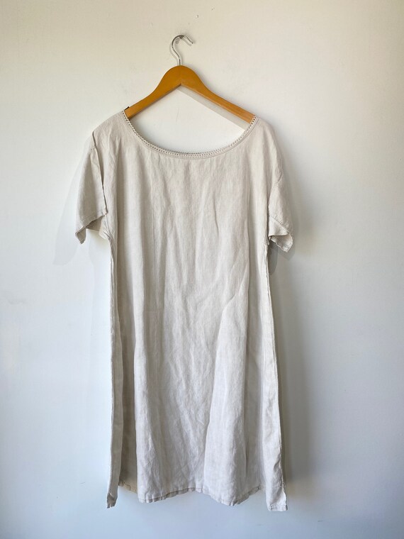 Antique Victorian White Nightgown Dress - image 1
