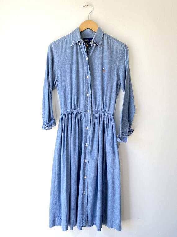 Vintage Ralph Lauren Chambray Dress