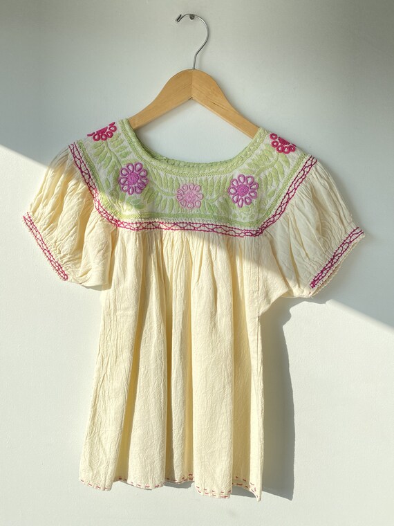 Vintage Mexican Embroidered Top