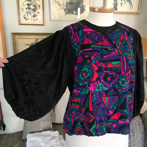 Vintage Diane Freis Silk Blouse - image 1