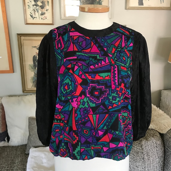 Vintage Diane Freis Silk Blouse - image 2