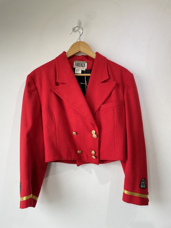 vintage cropped suit jacket Gem