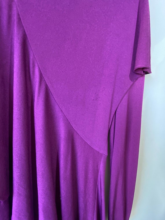 Vintage Holly Harp Purple Tiered Dress - image 5