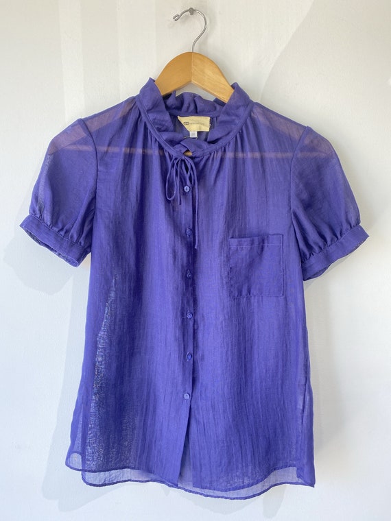 Vanessa Bruno Ath Blue Top Etsy