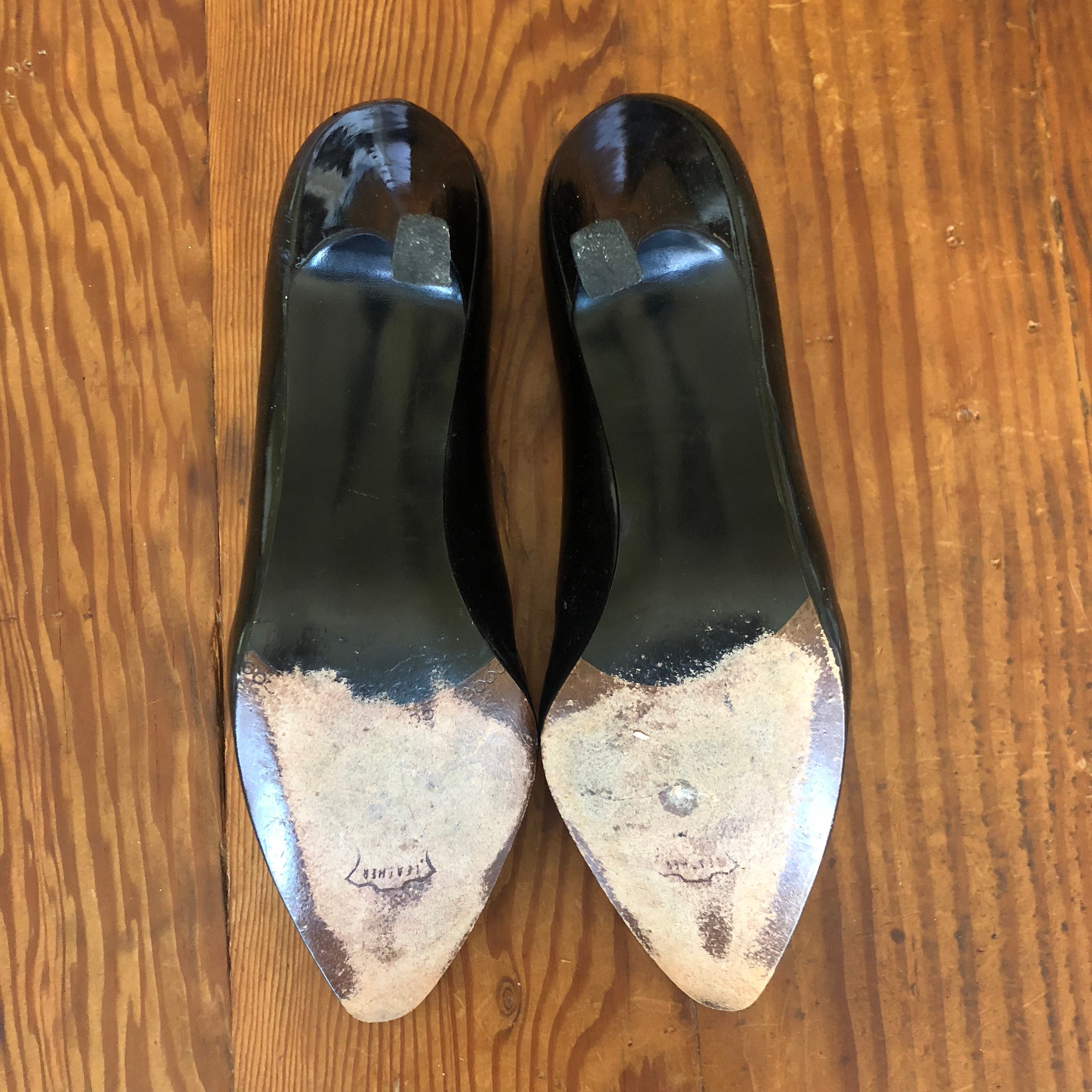 Vintage Stuart Weitzman Black Patent Leather Heels - Etsy