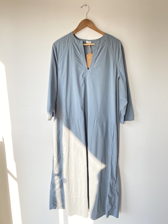 Pietsie Blue Cotton Maxi Dress