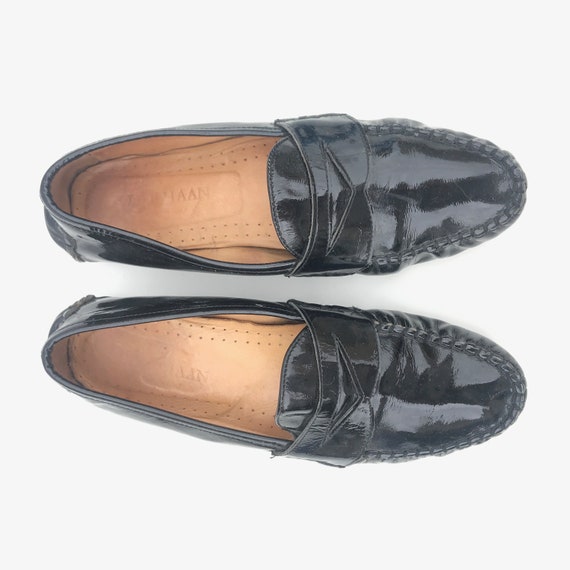 cole haan black leather loafers