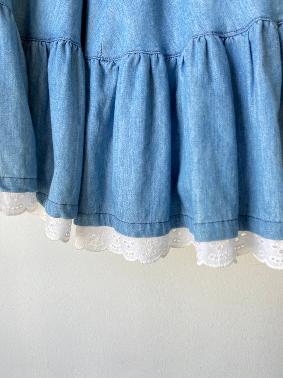 Vintage Jean St. Germain Blue Skirt - image 4