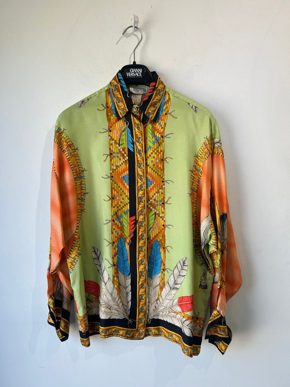 Versace vintage silk gianni top - Gem