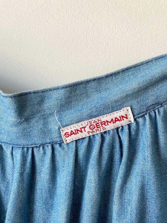 Vintage Jean St. Germain Blue Skirt - image 3